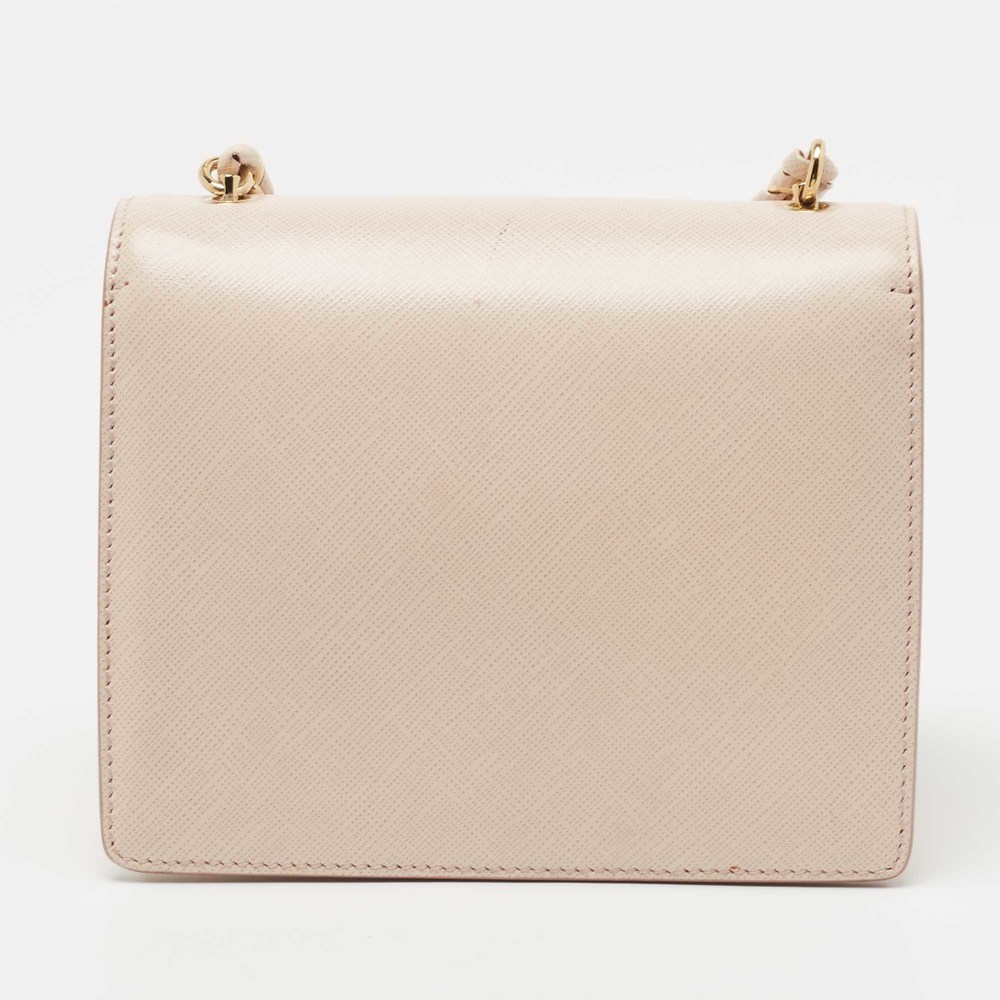 SALVATORE FERRAGAMO Pink Leather Mini Ginny Crossbody Bag - Picture 4 of 8